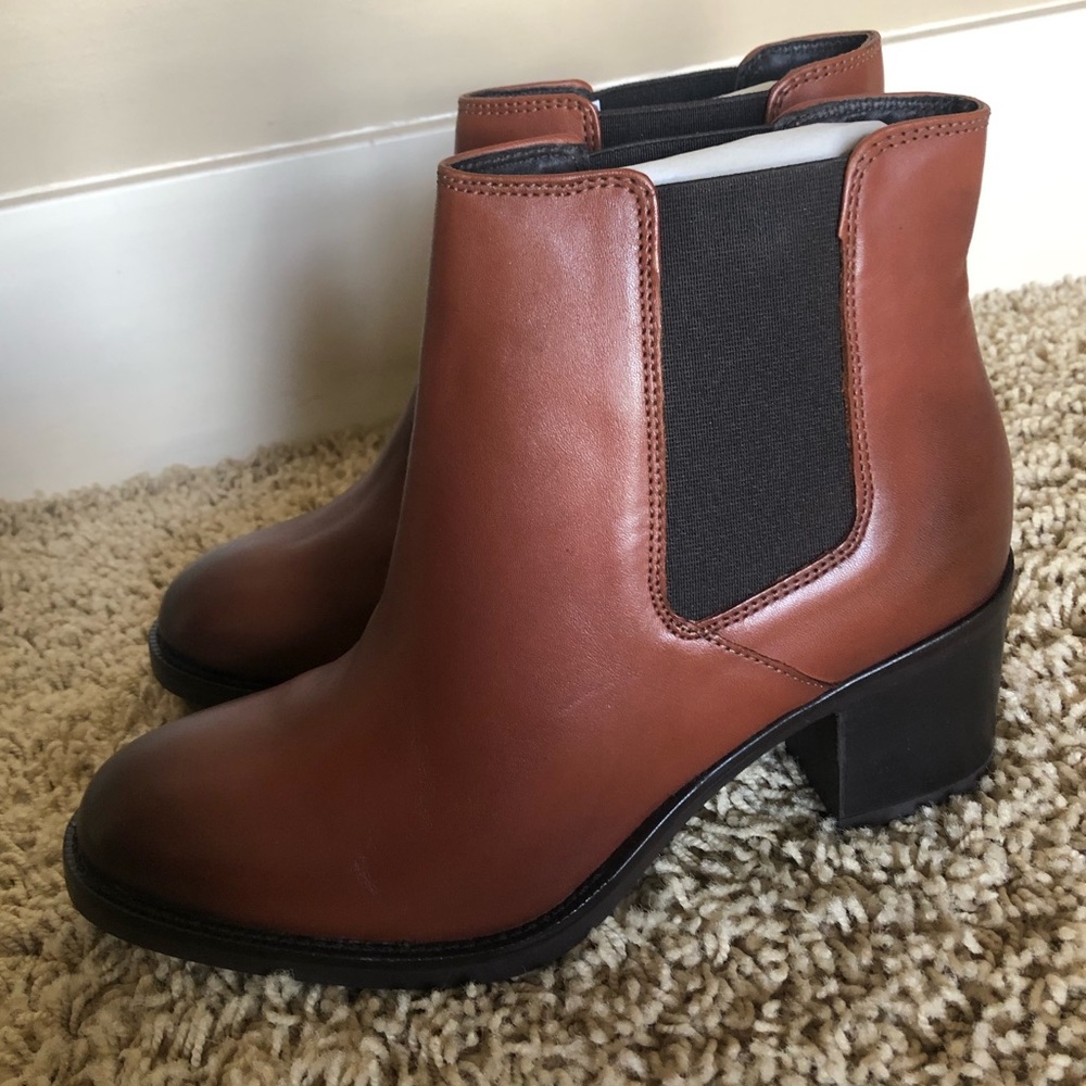 Clarks mascarpone boots - tan leather - Picture 3 of 4